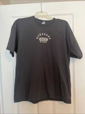 Gymshark Black Short-Sleeve Graphic Logo Tee